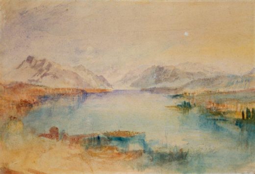William Turner „Blick über den Vierwaldstätter See“ 25 x 36 cm 1