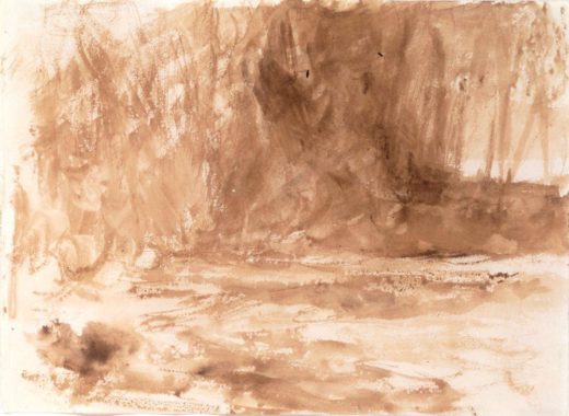 William Turner „Studie des Flusses Washburn“ 20 x 27 cm 1