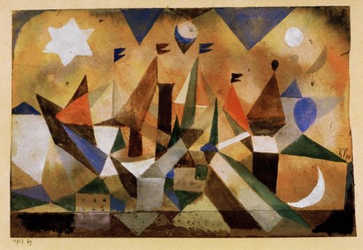 Paul Klee „Segelschiffe, den Sturm abwartend“ 21 x 14 cm 1
