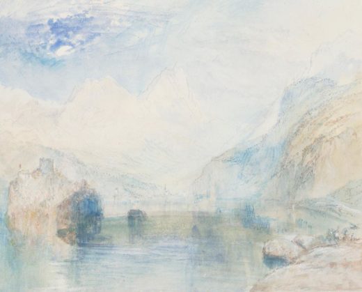 William Turner „Lauerzersee mit Schwyz“ 23 x 29 cm 1