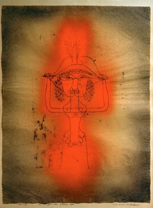 Paul Klee „Die Sängerin der komischen Oper“ 46 x 60 cm 1