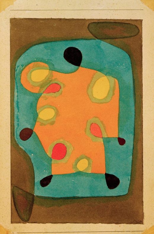 Paul Klee „Entwurf für einen Mantel“ 24 x 38 cm 1