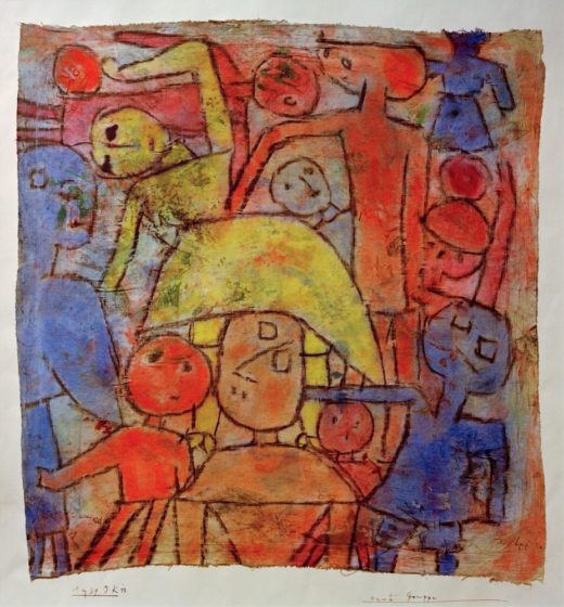 Paul Klee „Bunte Gruppe“ 39 x 42 cm 1