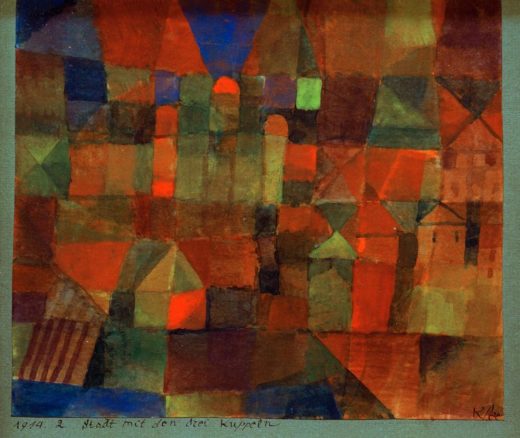 Paul Klee „Stadt mit den drei Kuppeln“ 19 x 17 cm 1