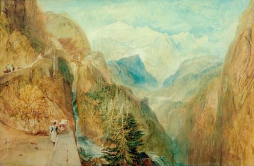 William Turner „Montblanc von Fort Roch“ 66 x 100 cm 1