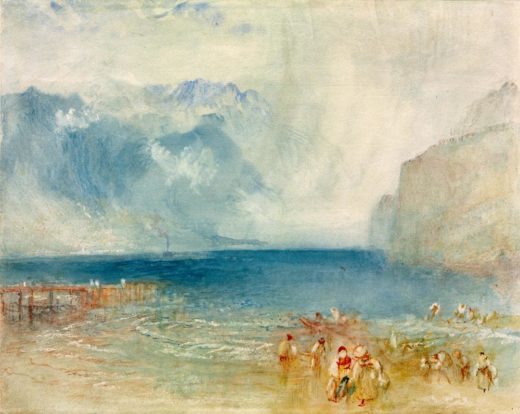 William Turner „Erster Dampfer auf Vierwaldstätter See“ 23 x 29 cm 1
