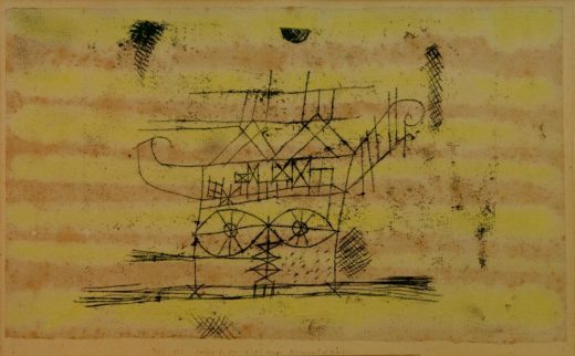 Paul Klee „Gerüst für den Kopf einer Monumentalplastik“ 37 x 22 cm 1