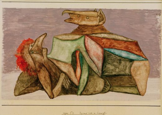 Paul Klee „Pop und Lok im Kampf“ 33 x 19 cm 1