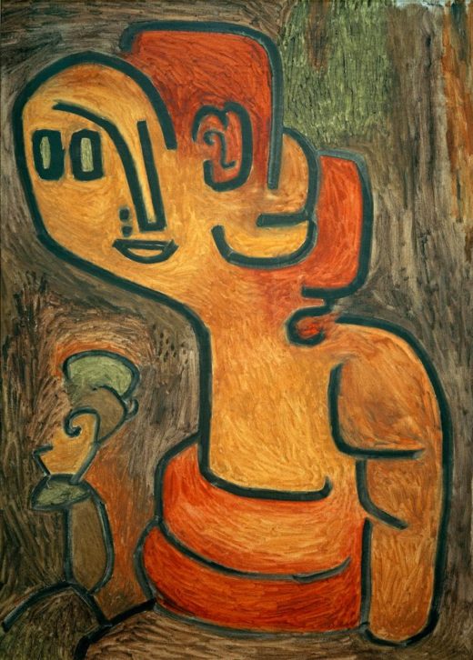 Paul Klee „Brustbild der Gaia“ 69 x 97 cm 1
