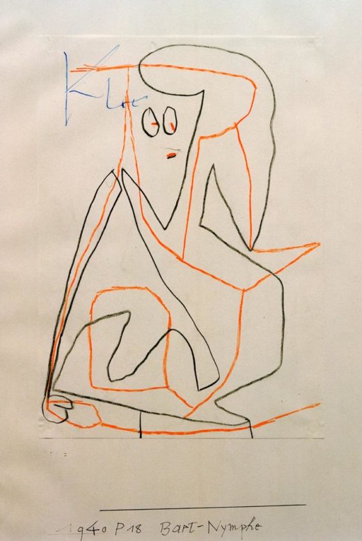Paul Klee „Bart-Nymphe“ 21 x 30 cm 1