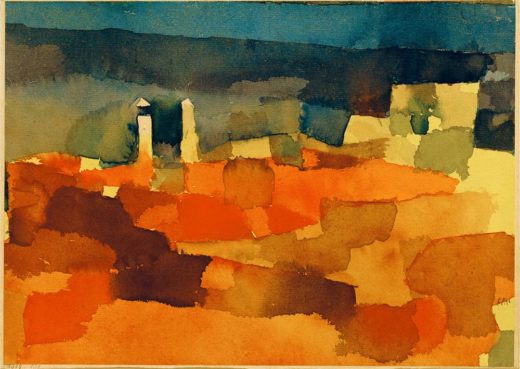 Paul Klee „Auf eine Skizze aus Sidibusaid zurückgreifend“ 30 x 22 cm 1