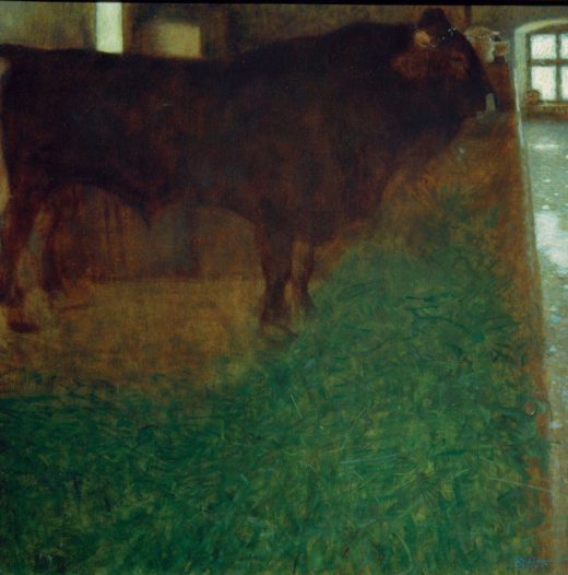 Gustav Klimt „Der schwarze Stier“ 80 x 80 cm 1