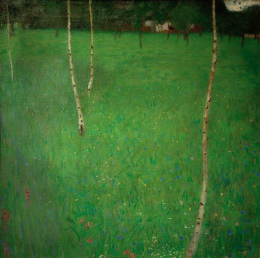 Gustav Klimt „Bauernhaus mit Birken (Junge Birken)“ 81 x 80 cm 1