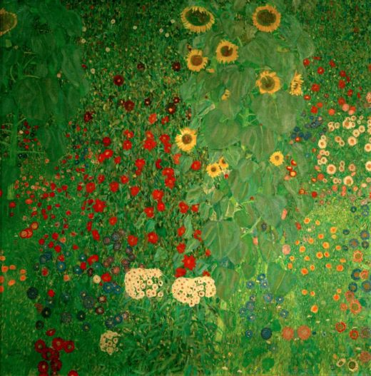 Gustav Klimt „Bauerngarten mit Sonnenblumen“ 110 x 110 cm 1