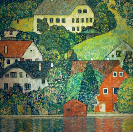 Gustav Klimt „Häuser in Unterach am Attersee“ 110 x 110 cm 1