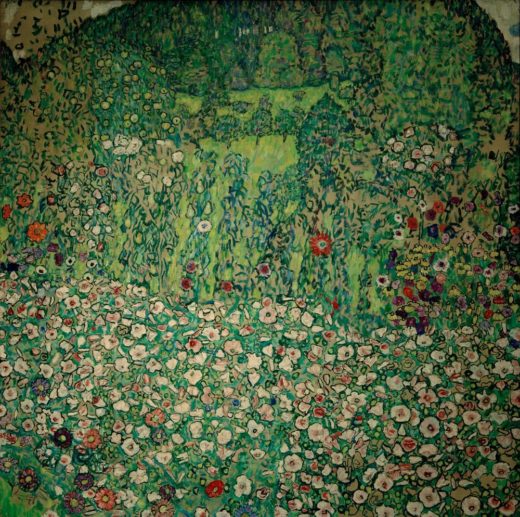 Gustav Klimt „Gartenlandschaft mit Bergkuppe“ 110 x 110 cm 1