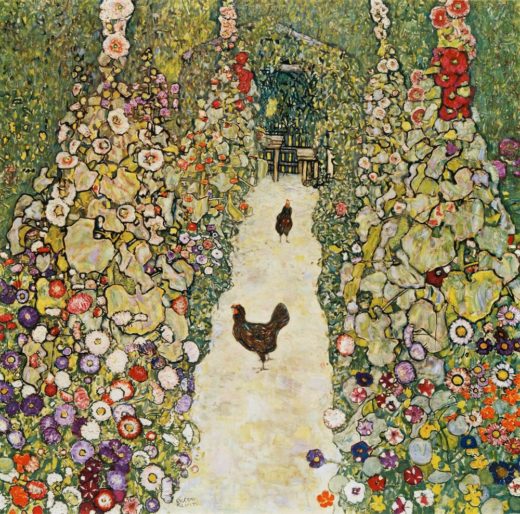 Gustav Klimt „Gartenweg mit Hühnern“ 110 x 110 cm 1