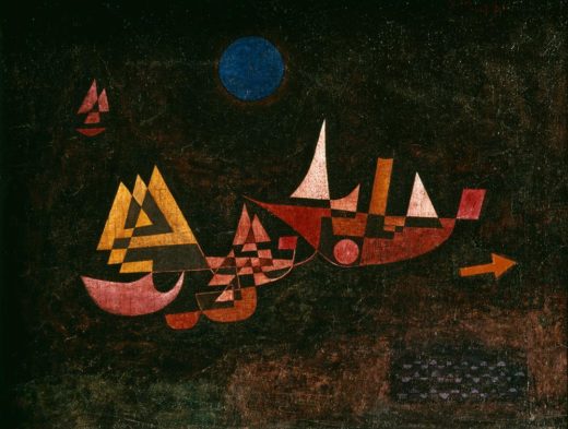 Paul Klee „Abfahrt der Schiffe“ 66 x 51 cm 1