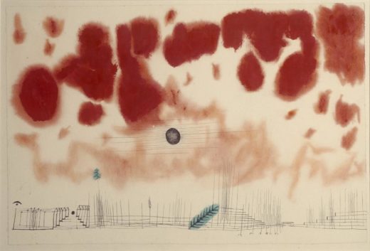 Paul Klee „Gewölk über Bor“ 46 x 31 cm 1