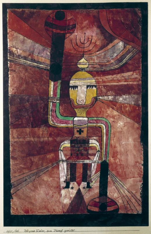Paul Klee „Der grosse Kaiser, zum Kampf gerüstet“ 28 x 44 cm 1
