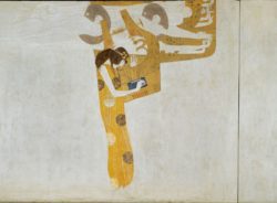 Gustav Klimt "Beethovenfries – Die sehnsucht nach Glück findet Stillung in der Poesie (Ausschnitt)" 1381 x 220 cm