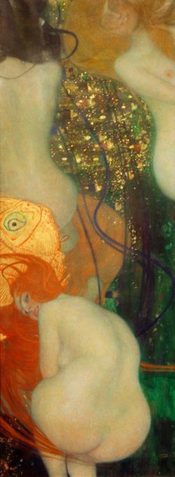 Gustav Klimt "Goldfische" 67 x 181 cm
