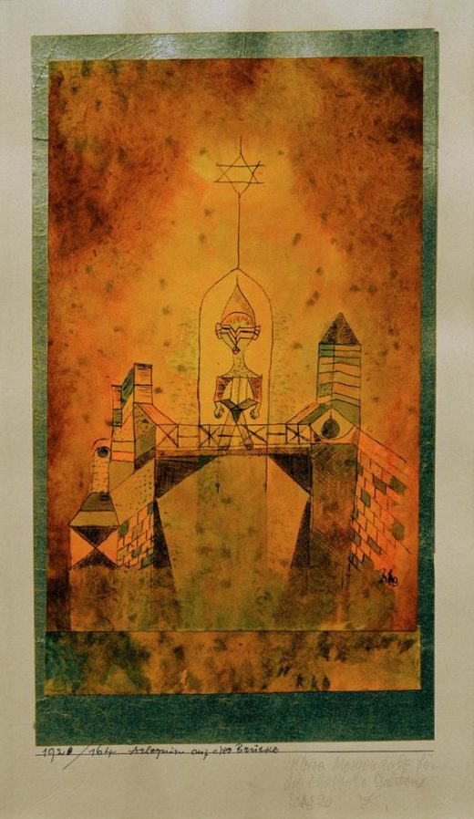 Paul Klee „Arlequin auf der Brücke“ 15 x 26 cm 1
