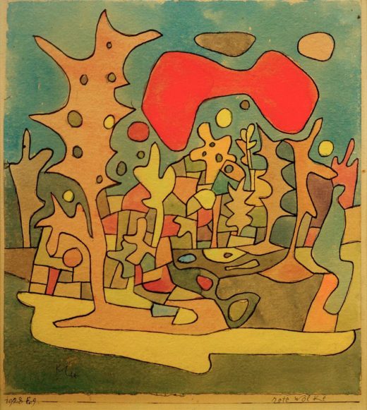 Paul Klee „Rote Wolke“ 23 x 26 cm 1
