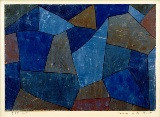 Paul Klee „Felsen in der Nacht“ 36 x 28 cm 1