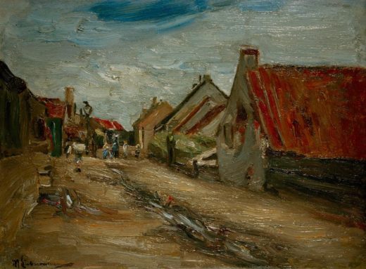 Max Liebermann „Dorfstraße in Holland“ 35 x 26 cm 1