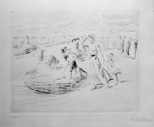 Max Liebermann „Am Strande“ 24 x 19 cm 1