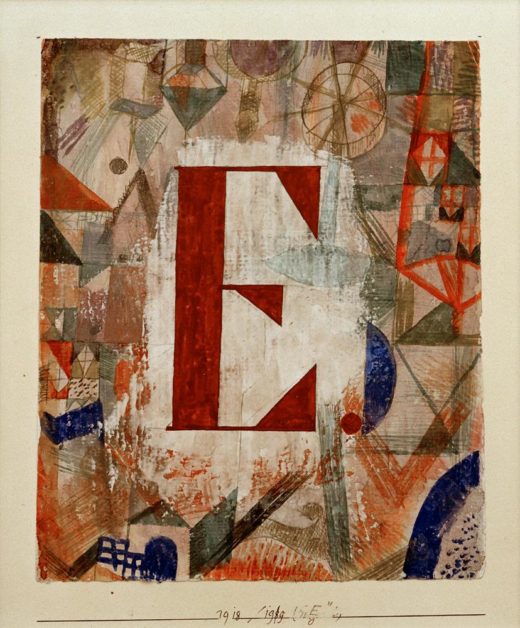 Paul Klee „E“ 18 x 22 cm 1