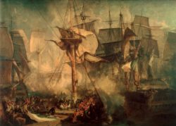 William Turner "Die Schlacht bei Trafalgar" 171 x 239 cm