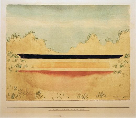Paul Klee „Das Meer hinter den Dünen“ 30 x 24 cm 1