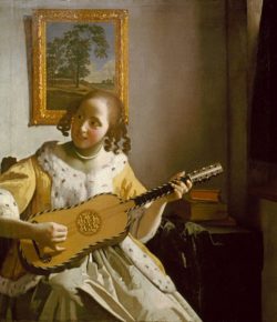 Jan Vermeer "Gitarrespielerin" 46 x 53 cm