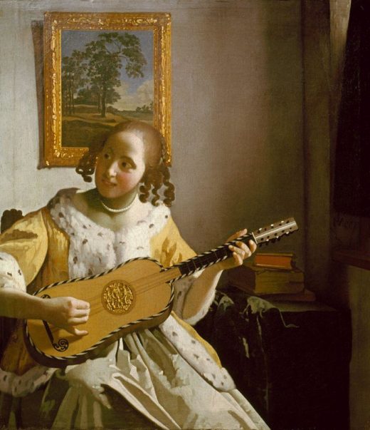 Jan Vermeer „Gitarrespielerin“ 46 x 53 cm 1