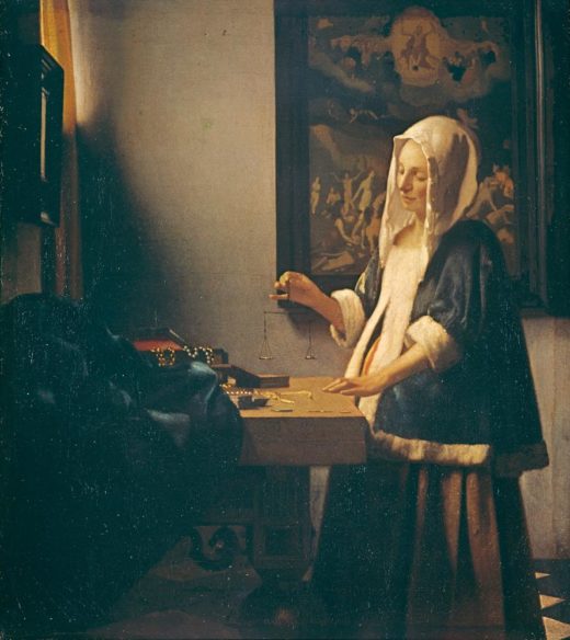 Jan Vermeer „Die Perlenwägerin“ 36 x 40 cm 1