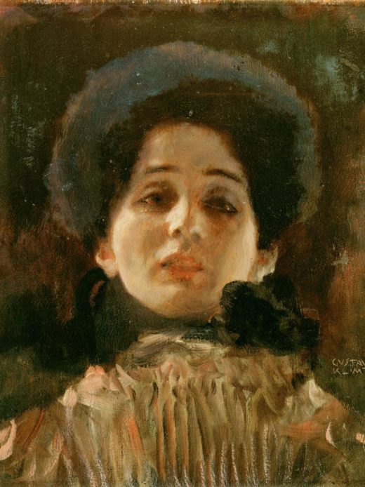 Gustav Klimt „Portrait en face“ 34 x 45 cm 1