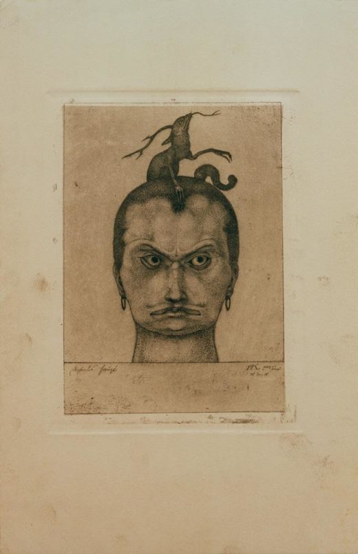 Paul Klee „Drohendes Haupt“ 15 x 20 cm 1