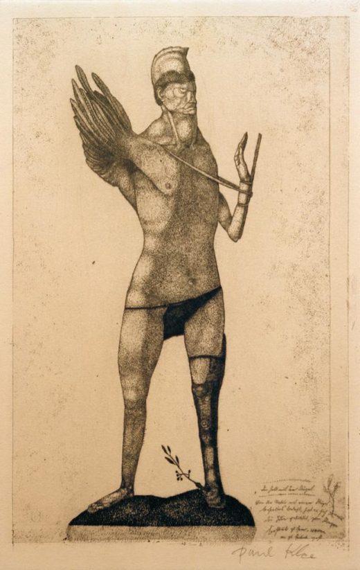 Paul Klee „Der Held mit dem Flügel“ 16 x 26 cm 1