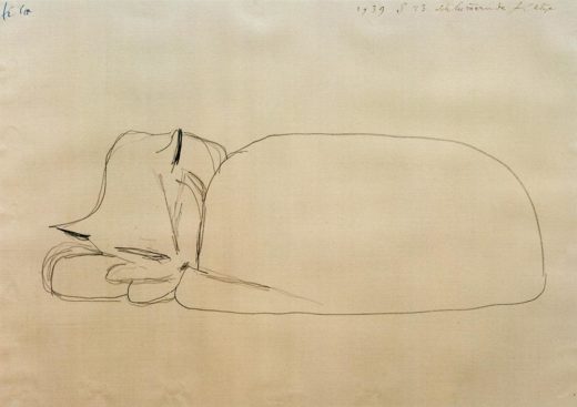Paul Klee „Schlummernde Katze“ 30 x 21 cm 1