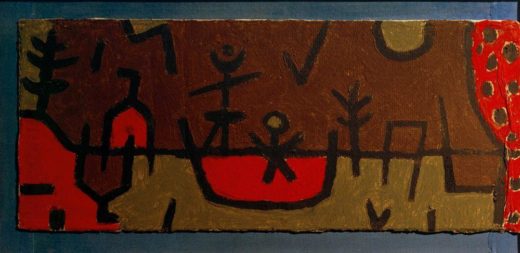 Paul Klee „Teich im Park“ 50 x 21 cm 1