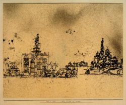 Paul Klee "Alte Stadt am Wasser" 35 x 28 cm