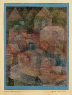 Paul Klee "Das letzte Dorf im Ph.–Tal" 24 x 32 cm