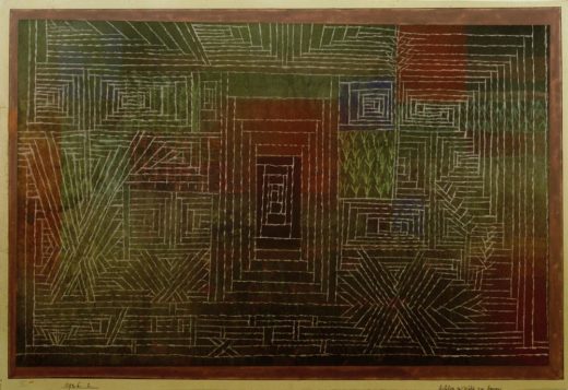 Paul Klee „Schloss im Wald zu bauen“ 38 x 25 cm 1