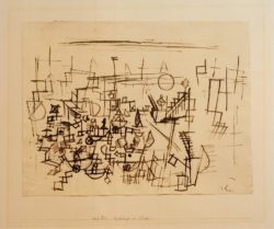 Paul Klee "Gedränge im Hafen" 30 x 23 cm