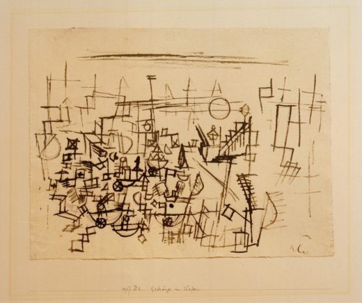 Paul Klee „Gedränge im Hafen“ 30 x 23 cm 1