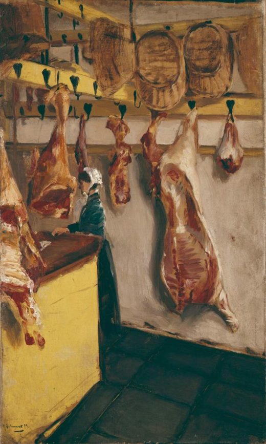 Max Liebermann „Schlächterladen in Dordrecht“ 43 x 71 cm 1