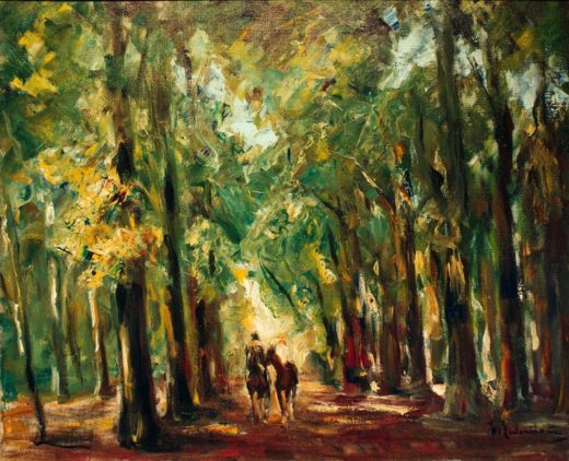 Max Liebermann „Reiter im Tiergarten“ 73 x 60 cm 1